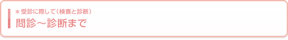 問診〜診断まで